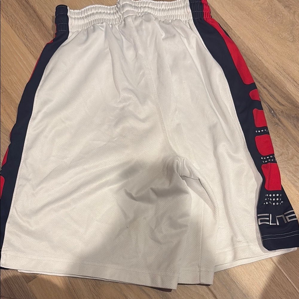 White and Red Men's Shorts